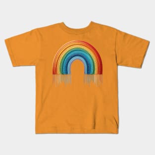 Eternal Crocheted Rainbow! Kids T-Shirt